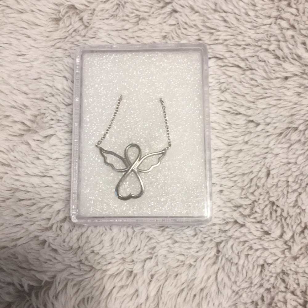 Sterling silver angel necklace